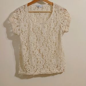 Lace Cream Blouse